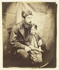 Ds. James Langton Clark en zoon Charles (Robin)