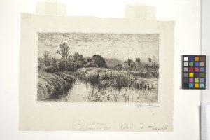 Middag in maart, Schleissheim, Beieren door Lewis Henry Meakin