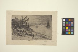 Rivier de Theems, in Londen door Lewis Henry Meakin