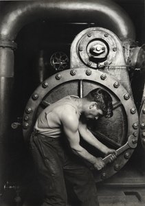 Krachtcentrale Monteur door Lewis Wickes Hine