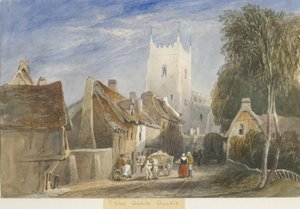 Cheadle Church: aquarel schilderij, nd [ca. 1830-1840]