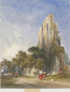 Croxden Abbey: aquarel schilderij