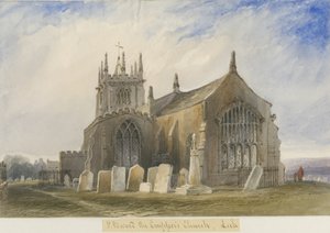 Leek Kerk: aquarel, nd [ca. 1830-1840]