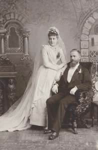 Huwelijksportret, late 19e eeuw door Lewis M. Melander