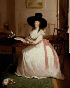 Elizabeth Maria Chevallier Syer, portret door Lewis Vaslet