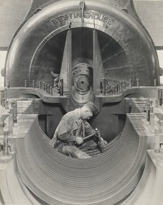Hart van de turbine door Lewis W. Hine