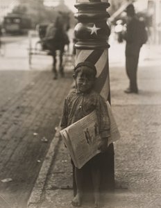 Een kleine scheerder, Indianapolis door Lewis Wickes Hine