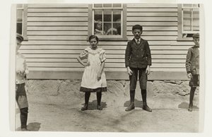 Edward St. Germain en zijn zus Delia, Phoenix, Rhode Island, April 1909