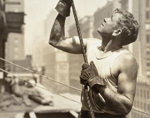 Empire State (De hijser) door Lewis Wickes Hine