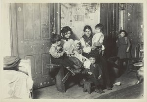 Italiaanse familie, Chicago door Lewis Wickes Hine