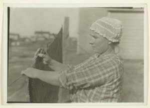 Slavische mijnwerkersvrouw, New Dubois, Pennsylvania