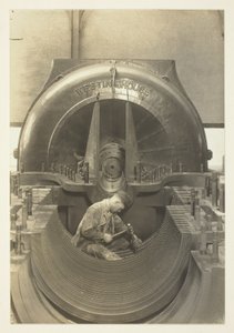 De turbine, krachtcentrale, New York City door Lewis Wickes Hine