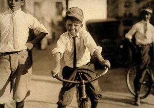 Western Union boodschappers, Houston, Texas, 1913 door Lewis Wickes Hine