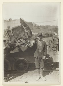Jonge bestuurder in kolenmijn West Virginia door Lewis Wickes Hine
