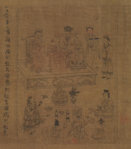 Het Klassieke Boek van Kinderlijke Vroomheid, ca. 1085 door Li Gonglin