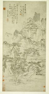 Landschap: prachtig landschap bevroren in mist door Li Shizhuo