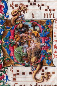 Piccolomini Bibliotheek: koorboek, cod. 19.4, ff. 9v met 