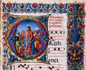 Piccolomini Bibliotheek: koorboek, cod. 21.6, ff. 2r met 
