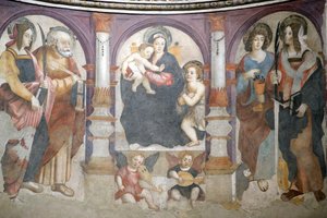 Kathedraal van de Maria-Tenhemelopneming en Sint Johannes de Doper, Altaar van Sint Lucia door Pietro Di Gazino door Unbekannt Unbekannt