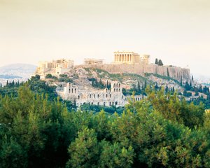 Griekenland, Attica, Akropolis van Athene Parthenon door Unbekannt Unbekannt