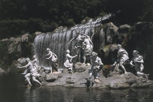 Italië, Campania Regio, Caserta, Koninklijk Paleis, Diana en Actaeon Fontein door Unbekannt Unbekannt