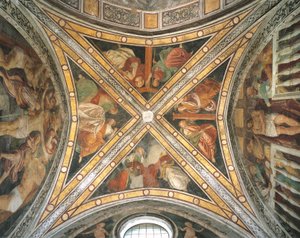 Kapel van Santa Corona gewelf in de kerk van Santa Maria delle Grazie door Unbekannt Unbekannt