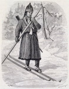 Lars Tuorda, Lapse atleet wint langlaufwedstrijd georganiseerd in 1884 door Adolf Erick Nordenskjold