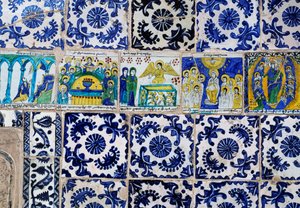 Majolica tegels decoratie (17e eeuw), Armeens Patriarchaat van Jeruzalem, Oude Stad van Jeruzalem (Unesco Werelderfgoedlijst) door Unbekannt Unbekannt