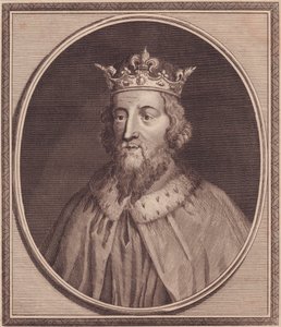 Portret van Alfred de Grote (849-889), Koning van Wessex, Verenigd Koninkrijk, kopergravure door John Goldar (1729-1795)