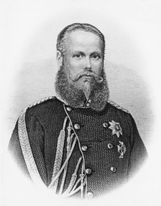 Portret van Karel I (1823-1891), Koning van Württemberg vanaf 1864, gravure door Unbekannt Unbekannt