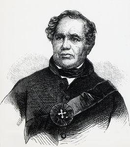 Portret van Eleazar Williams (1788-1858), Anglicaans predikant, beweerde frauduleus de verloren Dauphin van Frankrijk te zijn, gravure door Unbekannt Unbekannt