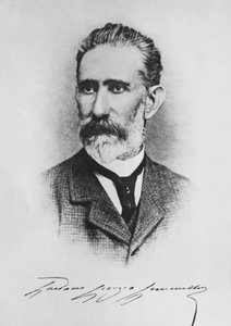 Portret van Gaetano Giorgio Gemmellaro (1832-1904), Italiaanse geoloog, paleontoloog en politicus, gravure door Unbekannt Unbekannt