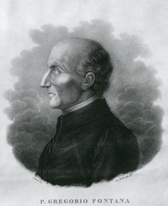 Portret van Gregorio Fontana (1735-1803), Italiaans wiskundige, gravure door Unbekannt Unbekannt