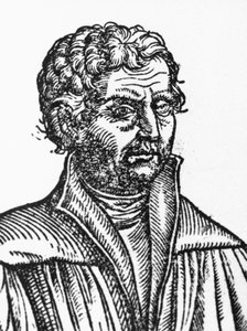 Portret van Johannes Reuchlin (1455-1522), Duitse filosoof en humanist, gravure