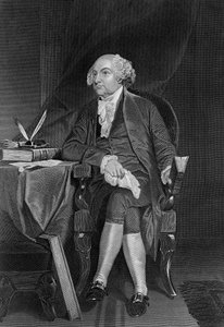 Portret van John Adams (1735-1826), Amerikaanse politicus, 2e president van de Verenigde Staten van 1797 tot 1801, en eerste vice-president van 1789 tot 1797, gravure