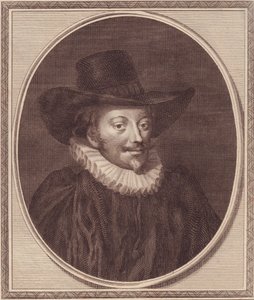 Portret van John Williams (1582-1650), Aartsbisschop van York, kopergravure door John Goldar (1729-1795)