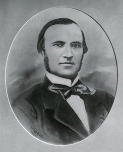 Portret van Severino Grattoni (1815-1876), Italiaanse architect en ingenieur, gravure