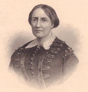 Portret van Teresa Christina van Bourbon-Twee Siciliën, Keizerin van Brazilië (1822-1889), gravure door William Wellstood (1819-1900), circa 1870