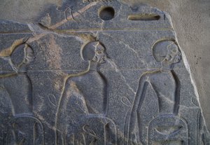 Reliëf met gevangenen, Tempel van Luxor, Thebe (UNESCO Werelderfgoed) door Unbekannt Unbekannt