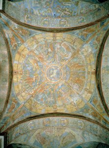 Scènes uit het leven van Jezus, fresco van kruisgewelf, Braunschweig Kathedraal, Duitsland door Unbekannt Unbekannt