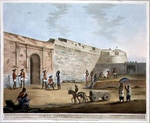 De Mysore Poort in Bangalore, plaat 14 uit 