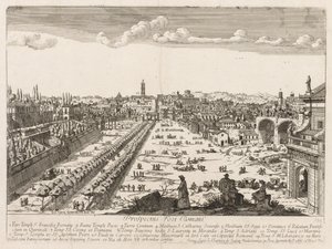 Foro Romano uit Prospectus Locurum Urbis Romae Insignium, 1666