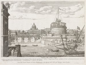 St. Angelo uit "Prospectus Locurum Urbis Romae Insign[ium]"