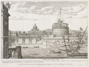 St. Angelo van Prospectus Locurum Urbis Romae Insign[ium], 1666