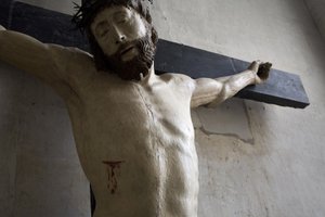 Christus aan het kruis (detail) door Ligier Richier