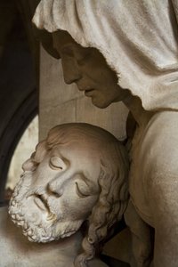 Pieta, detail door Ligier Richier