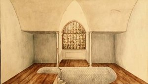 De koude badkamer in Aynhoe