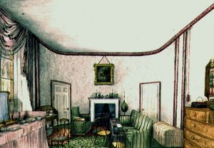 De Roze Kamer in Aynhoe door Lili Cartwright