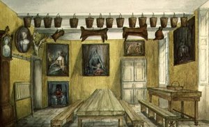 De bediendenhal in Aynhoe