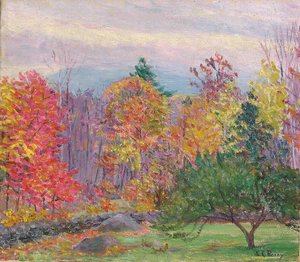 Landschap in Hancock, New Hampshire, oktober 1923